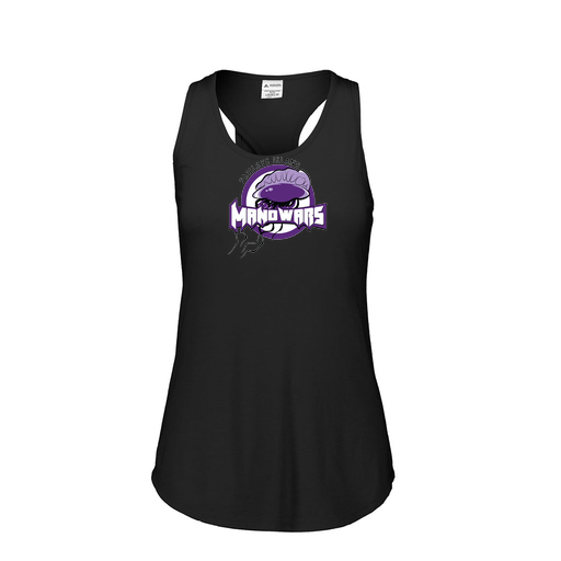 [FT0TUBBK-FAS-LOGO1] Ladies Tri Blend Tank Top (Female Adult S, Black, Logo 1)
