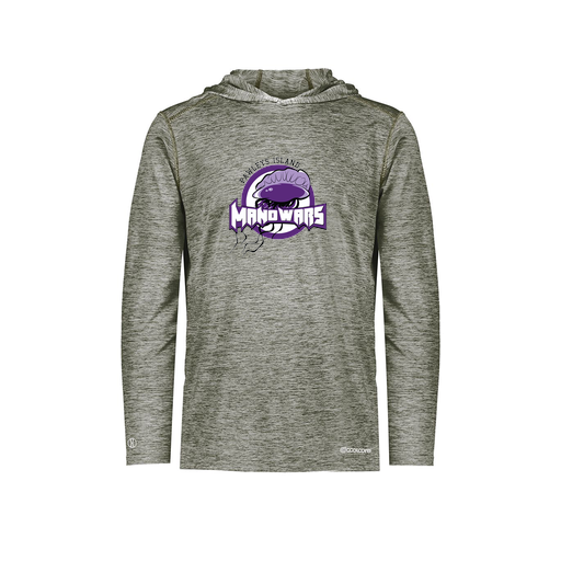 [FOLHCGGY-AS-LOGO1] Decker Men's Charge Hoodie (Adult S, Gray, Logo 1)